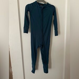 Little sleepies twilight teal cozy zippy 12-18months